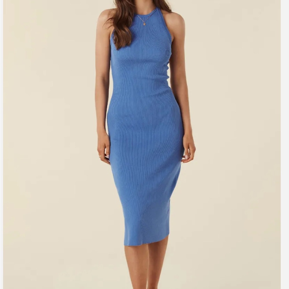 Spell Barefoot backless ribbed dress